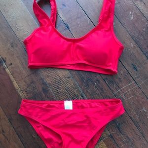 SheIn red bikini.
